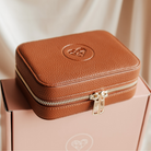 Personalised jewellery - KBN Jewellery - handmade jewellery – custom jewellery gifts – jewellery cases – brown jewellery box – jewellery case – travel jewellery case – personalised jewellery case