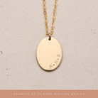 Personalised jewellery - KBN Jewellery - handmade jewellery – Personalised Jewellery gifts – Dainty jewellery – add on pendant – additional pendant – mix and match pendants – additional oval pendant – additional large oval pendant – new pendant – pendant that I can add to my necklace – plain pendant