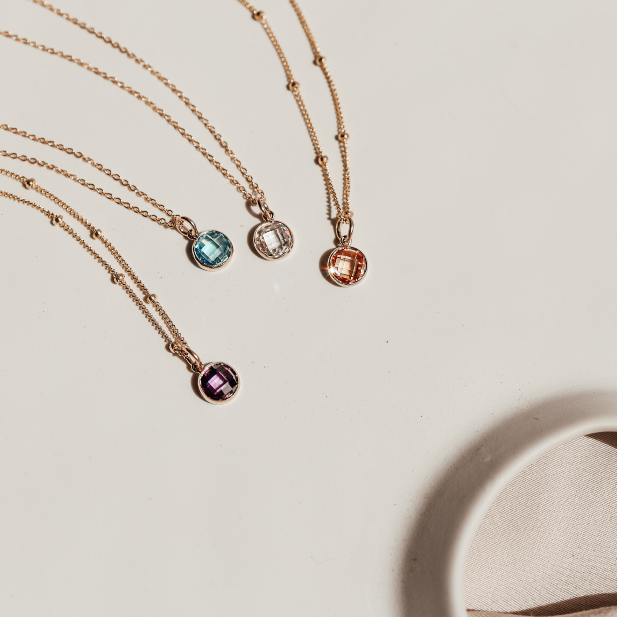 Personalised jewellery – handmade jewellery – KBN jewellery – Australian made jewellery – crystal pendant – birthstone drop necklace – birthstone pendant for necklace – crystal birthstone drop – birthstone jewellery – diamond stone pendant – clear birthstone for necklace – April birthstone pendant – April birthstone drop