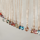 Personalised jewellery – handmade jewellery – KBN jewellery – Australian made jewellery – crystal pendant – birthstone drop necklace – birthstone pendant for necklace – crystal birthstone drop  – birthstone jewellery – diamond  stone pendant – clear birthstone for necklace – April birthstone pendant – April  birthstone drop