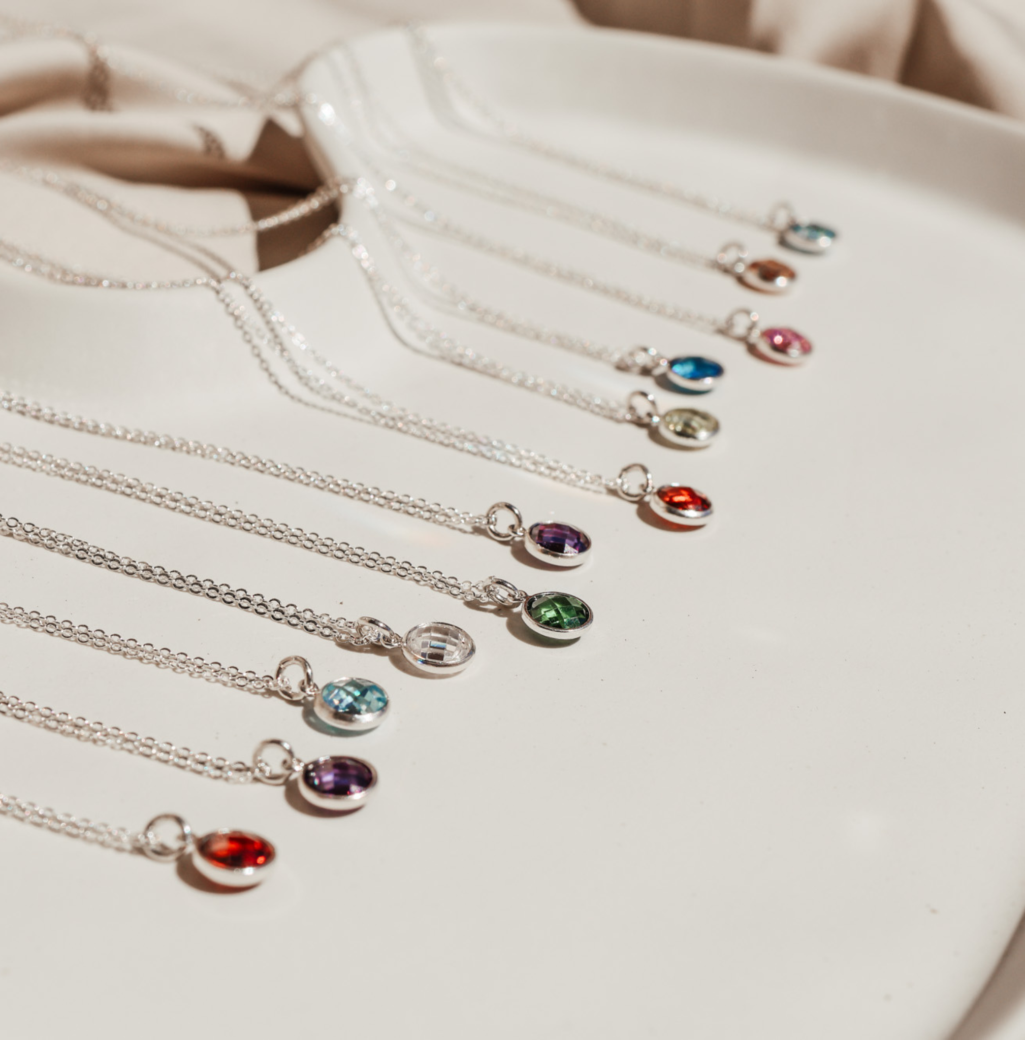 Personalised jewellery – handmade jewellery – KBN jewellery – Australian made jewellery – crystal pendant – birthstone drop necklace – birthstone pendant for necklace – crystal birthstone drop  – birthstone jewellery – diamond  stone pendant – clear birthstone for necklace – April birthstone pendant – April  birthstone drop