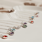 Personalised jewellery – handmade jewellery – KBN jewellery – Australian made jewellery – crystal pendant – birthstone drop necklace – birthstone pendant for necklace – crystal birthstone drop  – birthstone jewellery – red  stone pendant – dark red birthstone for necklace – July  birthstone pendant – July  birthstone drop