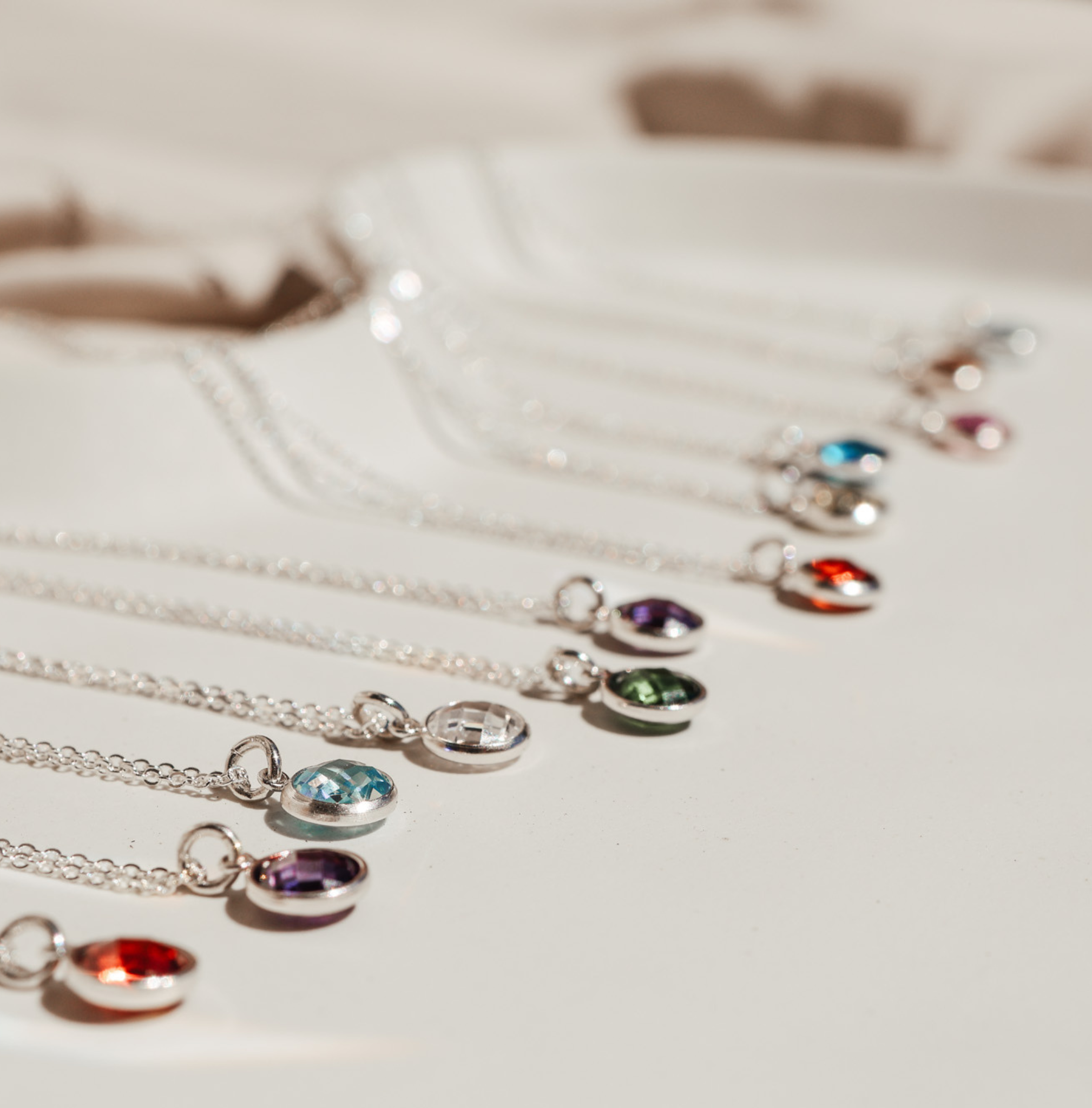 Personalised jewellery – handmade jewellery – KBN jewellery – Australian made jewellery – crystal pendant – birthstone drop necklace – birthstone pendant for necklace – crystal birthstone drop  – birthstone jewellery – red  stone pendant – dark red birthstone for necklace – July  birthstone pendant – July  birthstone drop