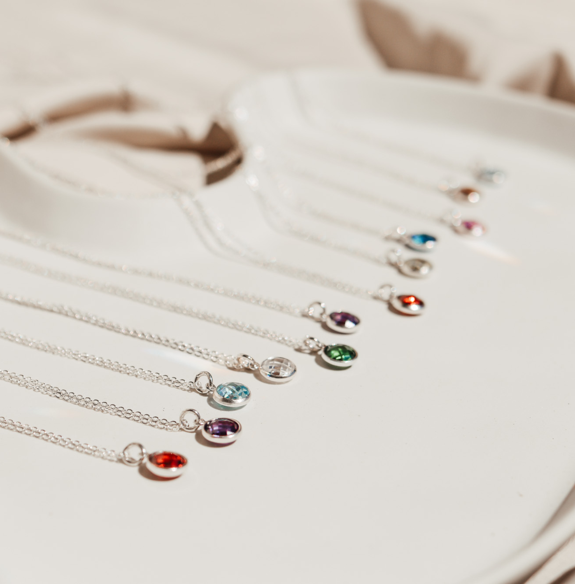 Personalised jewellery – handmade jewellery – KBN jewellery – Australian made jewellery – crystal pendant – birthstone drop necklace – birthstone pendant for necklace – crystal birthstone drop  – birthstone jewellery – red stone pendant – dark red birthstone for necklace – January birthstone pendant – Janurary  birthstone drop