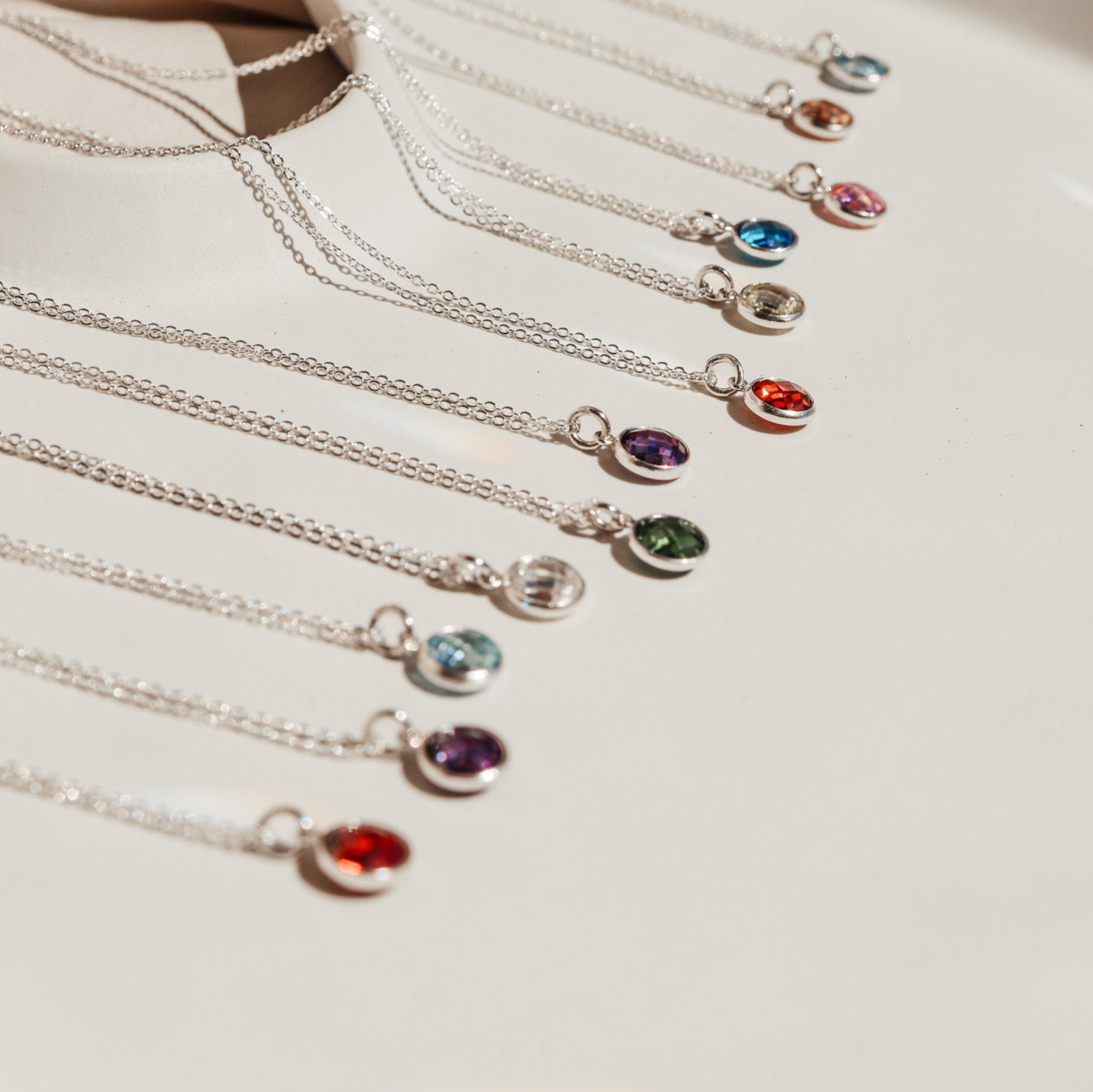 Personalised jewellery – handmade jewellery – KBN jewellery – Australian made jewellery – crystal pendant – birthstone drop necklace – birthstone pendant for necklace – crystal birthstone drop – birthstone jewellery – diamond stone pendant – clear birthstone for necklace – April birthstone pendant – April birthstone drop