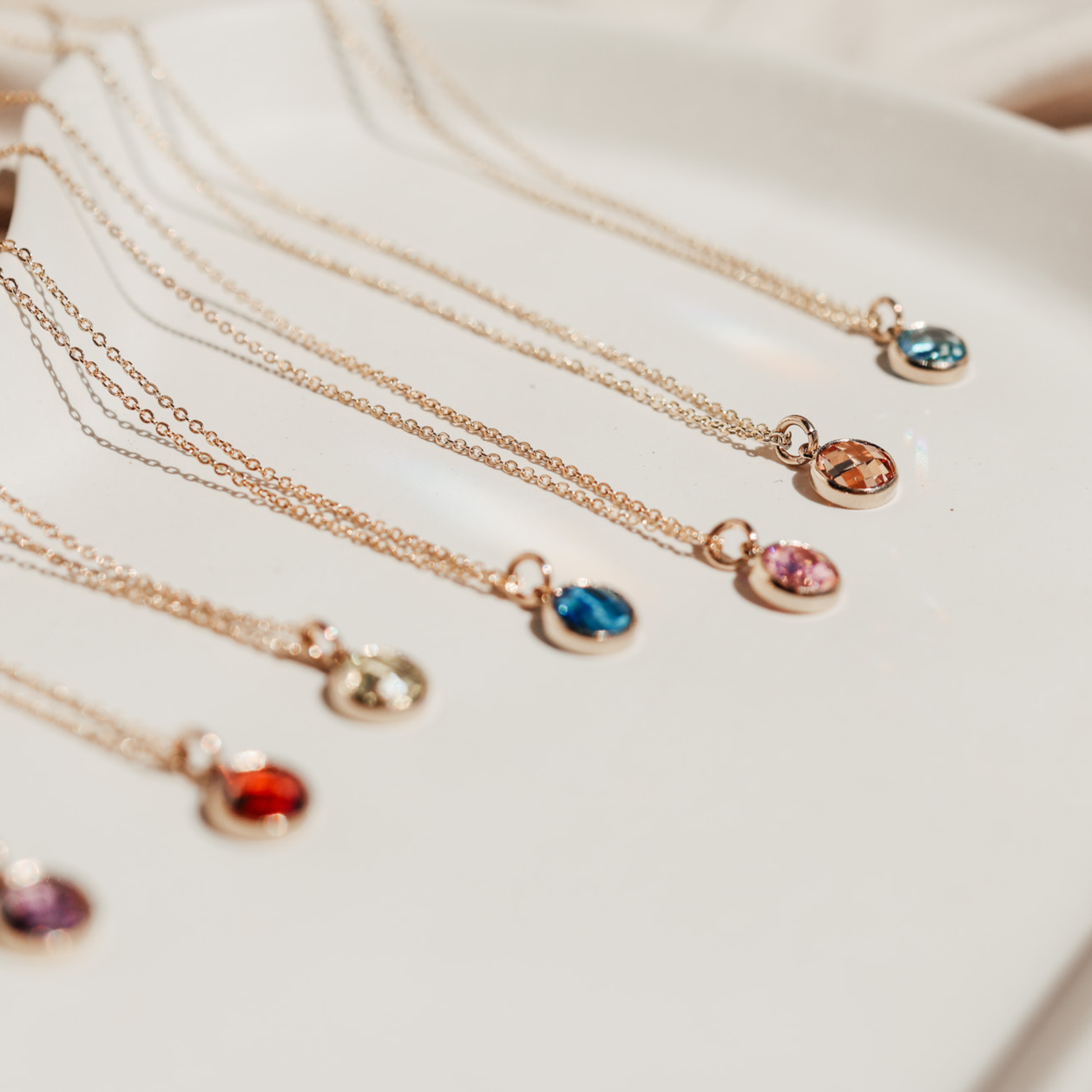 Personalised jewellery – handmade jewellery – KBN jewellery – Australian made jewellery – crystal pendant – birthstone drop necklace – birthstone pendant for necklace – crystal birthstone drop – birthstone jewellery – red stone pendant – dark red birthstone for necklace – July birthstone pendant – July birthstone drop