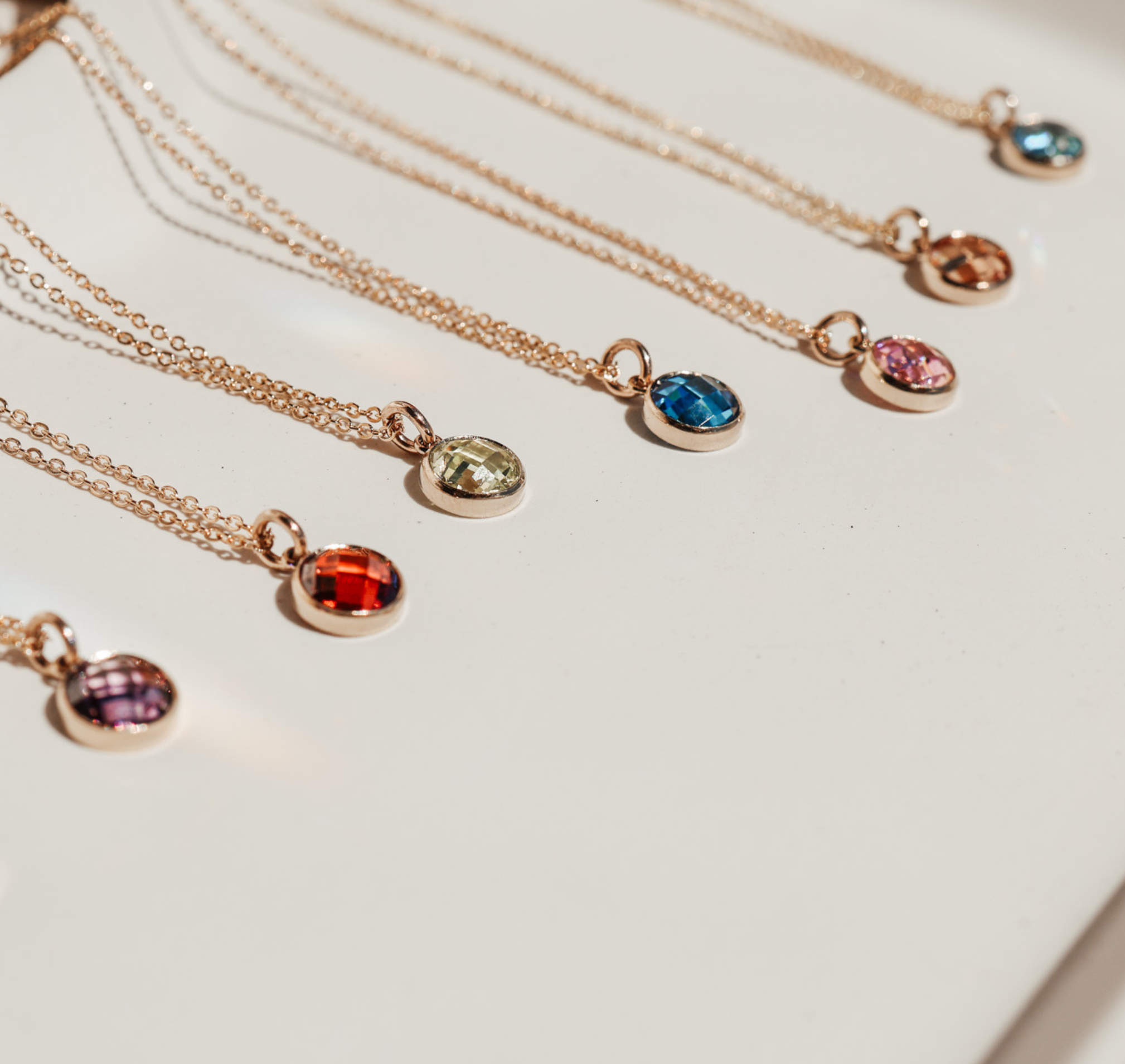 Personalised jewellery – handmade jewellery – KBN jewellery – Australian made jewellery – crystal necklace – birthstone drop necklace – birthstone pendant for necklace – crystal necklace – birthstone jewellery – light blue stone pendant – blue birthstone for necklace – December birthstone pendant – September birthstone drop