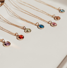 Personalised jewellery – handmade jewellery – KBN jewellery – Australian made jewellery – crystal necklace – birthstone drop necklace – birthstone pendant for necklace – crystal necklace – birthstone jewellery – light blue stone pendant – blue birthstone for necklace – December birthstone pendant – September birthstone drop