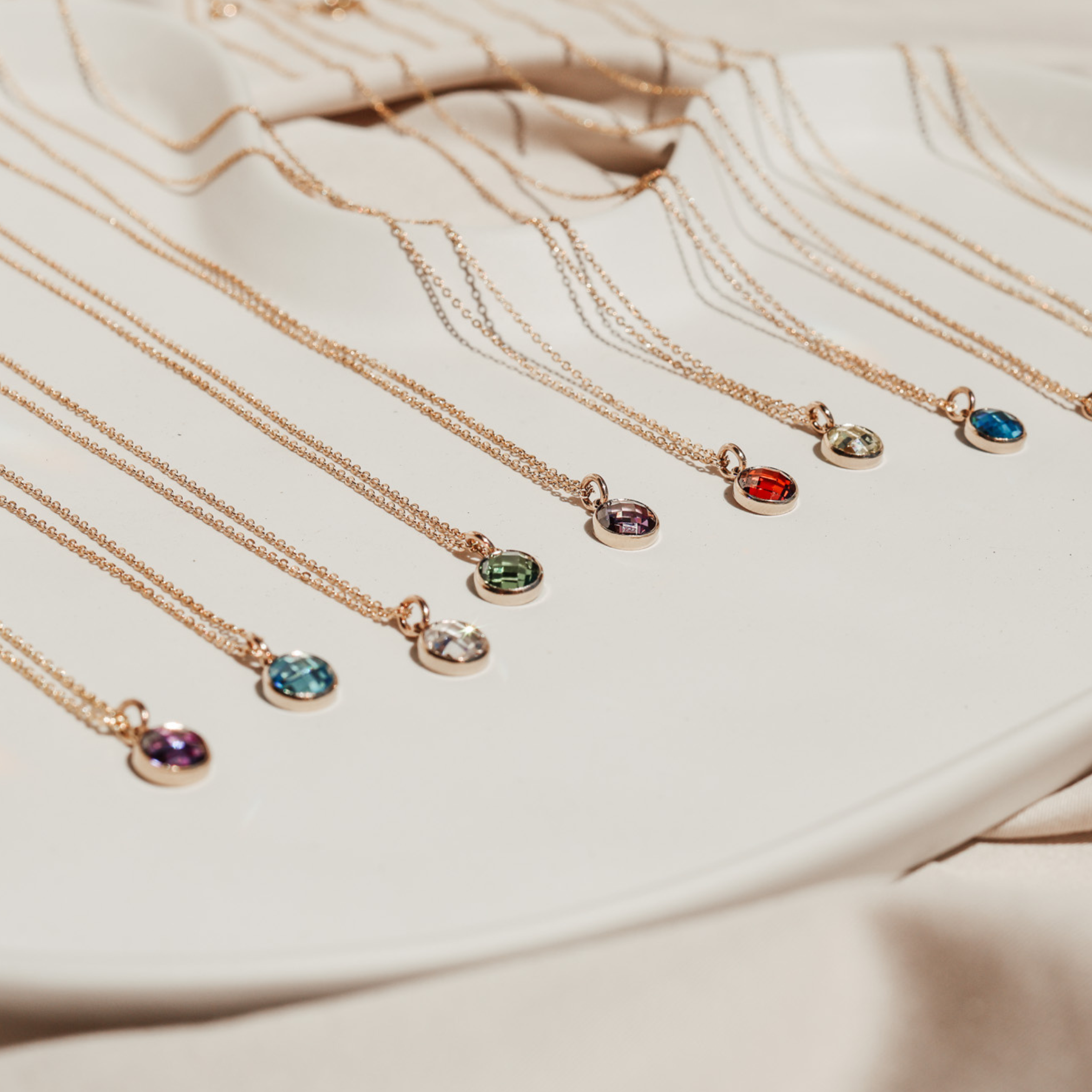 Personalised jewellery – handmade jewellery – KBN jewellery – Australian made jewellery – crystal pendant – birthstone drop necklace – birthstone pendant for necklace – crystal birthstone drop – birthstone jewellery – purple stone pendant – dark purple birthstone for necklace – February birthstone pendant – February birthstone drop