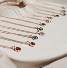 Personalised jewellery – handmade jewellery – KBN jewellery – Australian made jewellery – crystal pendant – birthstone drop necklace – birthstone pendant for necklace – crystal birthstone drop  – birthstone jewellery – red  stone pendant – dark red birthstone for necklace – July  birthstone pendant – July  birthstone drop