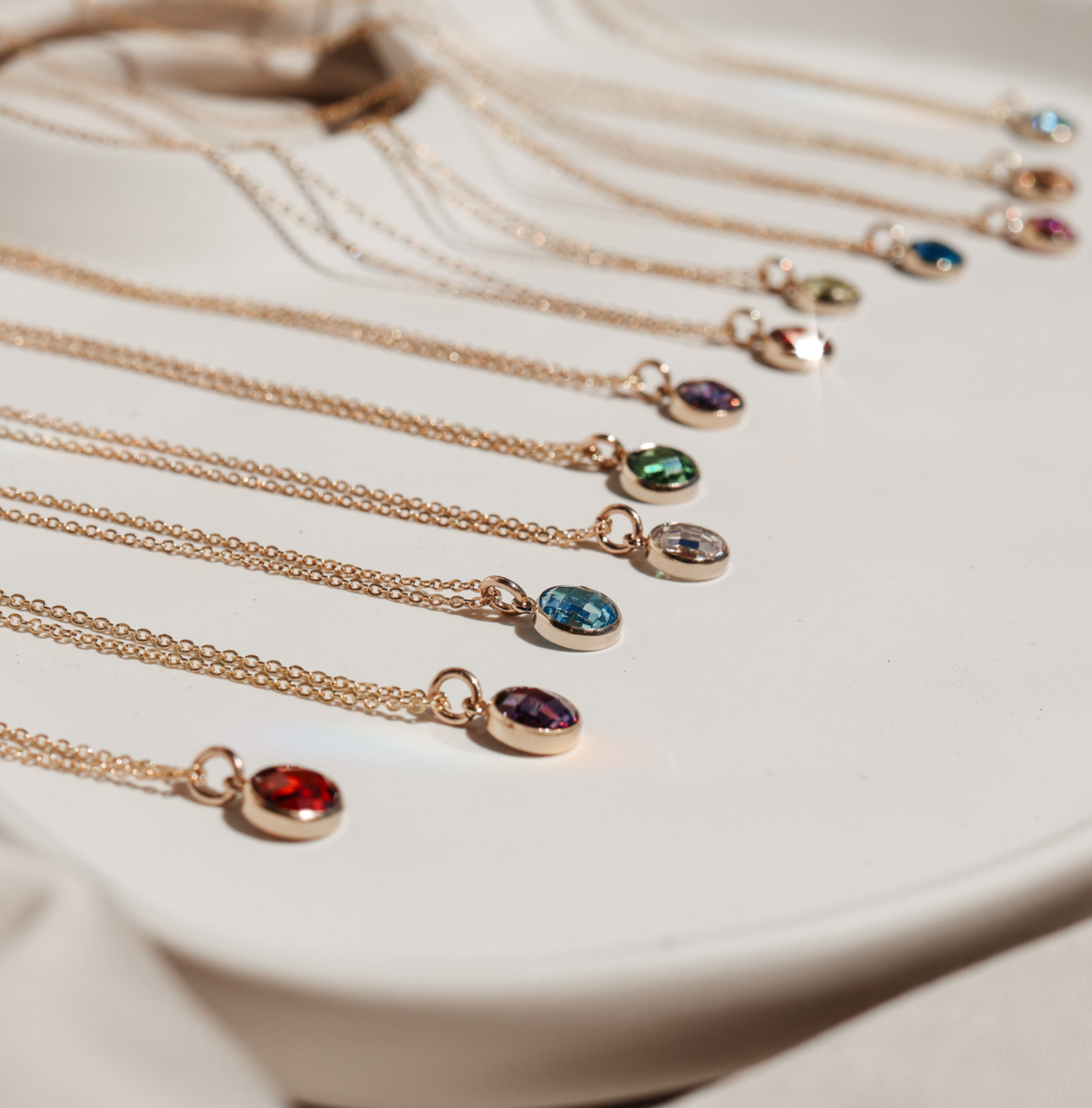 Personalised jewellery – handmade jewellery – KBN jewellery – Australian made jewellery – crystal pendant – birthstone drop necklace – birthstone pendant for necklace – crystal birthstone drop  – birthstone jewellery – red  stone pendant – dark red birthstone for necklace – July  birthstone pendant – July  birthstone drop
