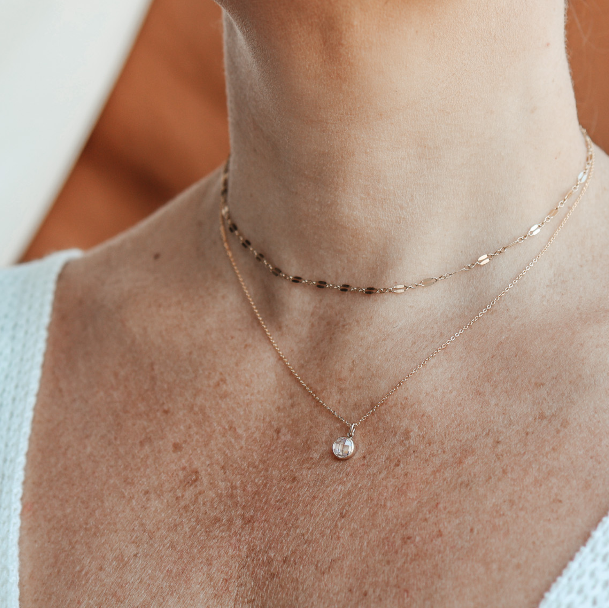 Personalised jewellery – handmade jewellery – KBN jewellery – Australian made jewellery – crystal pendant – birthstone drop necklace – birthstone pendant for necklace – crystal birthstone drop – birthstone jewellery – diamond stone pendant – clear birthstone for necklace – April birthstone pendant – April birthstone drop