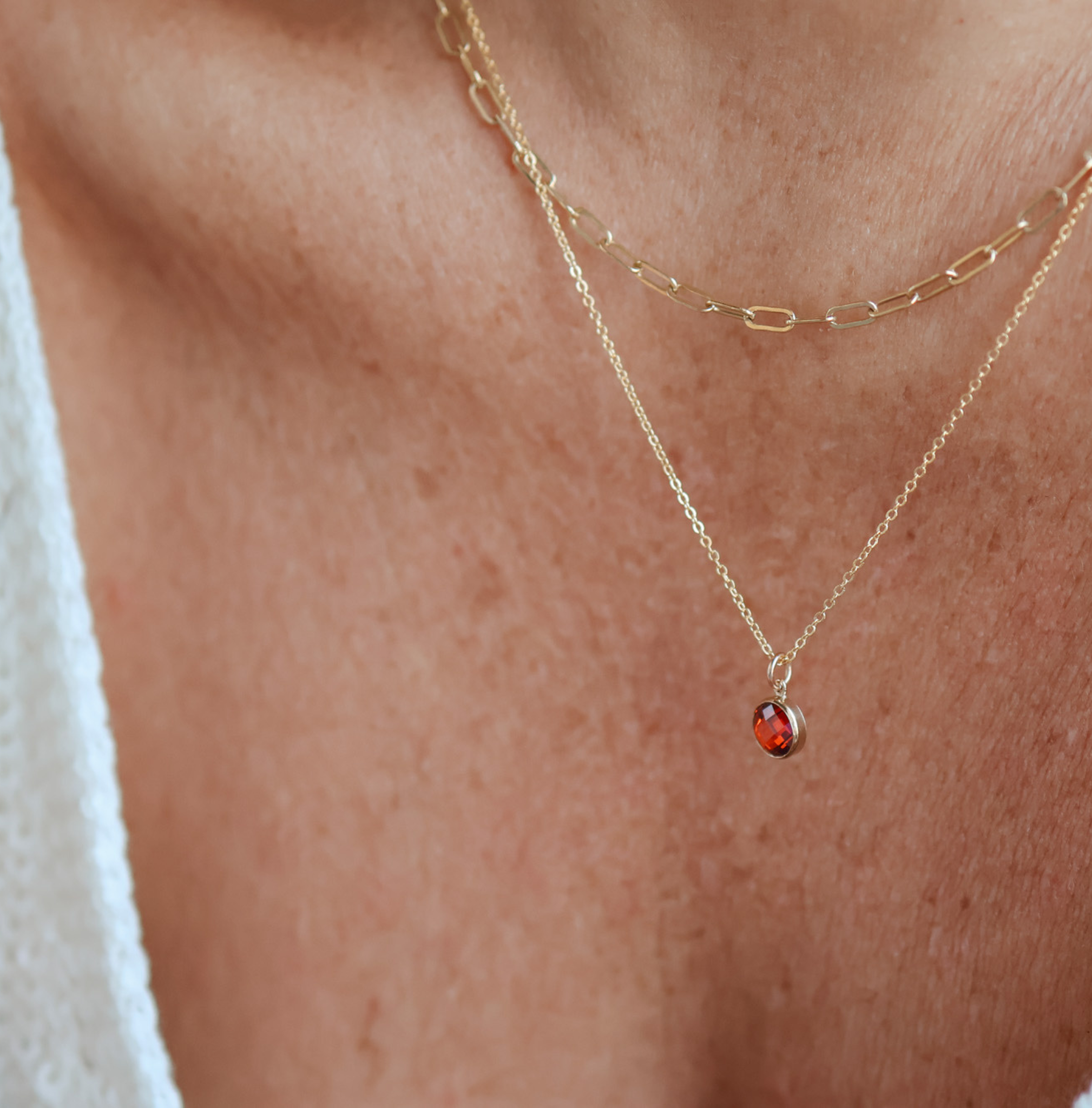 Personalised jewellery – handmade jewellery – KBN jewellery – Australian made jewellery – crystal pendant – birthstone drop necklace – birthstone pendant for necklace – crystal birthstone drop  – birthstone jewellery – red  stone pendant – dark red birthstone for necklace – July  birthstone pendant – July  birthstone drop