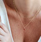 Personalised jewellery – handmade jewellery – KBN jewellery – Australian made jewellery – crystal pendant – birthstone drop necklace – birthstone pendant for necklace – crystal birthstone drop  – birthstone jewellery – red  stone pendant – dark red birthstone for necklace – July  birthstone pendant – July  birthstone drop