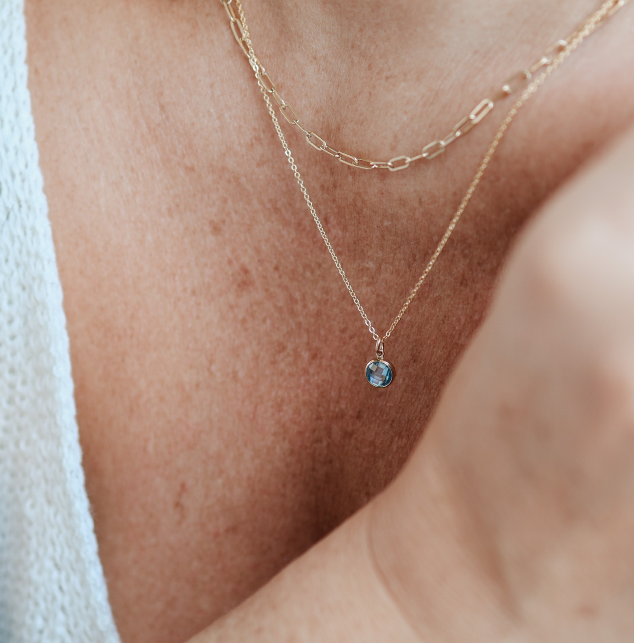 Personalised jewellery – handmade jewellery – KBN jewellery – Australian made jewellery – crystal necklace – birthstone drop necklace – birthstone pendant for necklace – crystal necklace – birthstone jewellery – dark blue stone pendant – blue birthstone for necklace – September birthstone pendant – September birthstone drop