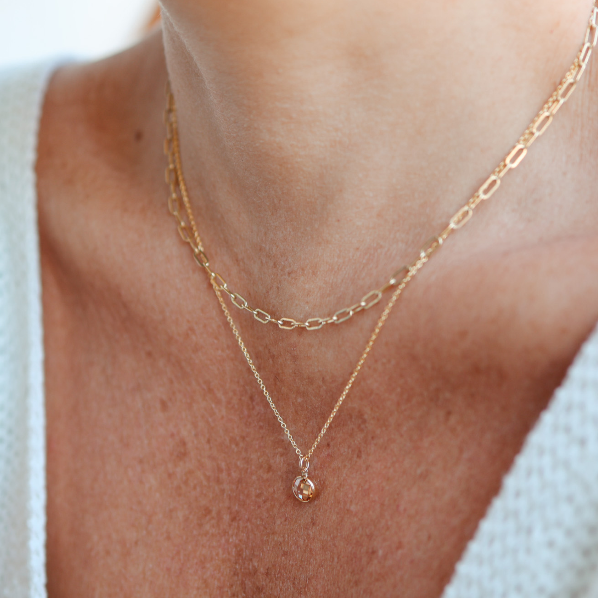 Personalised jewellery – handmade jewellery – KBN jewellery – Australian made jewellery – crystal necklace – birthstone drop necklace – birthstone pendant for necklace – crystal necklace – birthstone jewellery –dark orange stone pendant – yellow  birthstone for necklace – November birthstone pendant – November birthstone drop