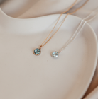 Personalised jewellery – handmade jewellery – KBN jewellery – Australian made jewellery – crystal necklace – birthstone drop necklace – birthstone pendant for necklace – crystal necklace – birthstone jewellery – light blue stone pendant – blue birthstone for necklace – December birthstone pendant – September birthstone drop