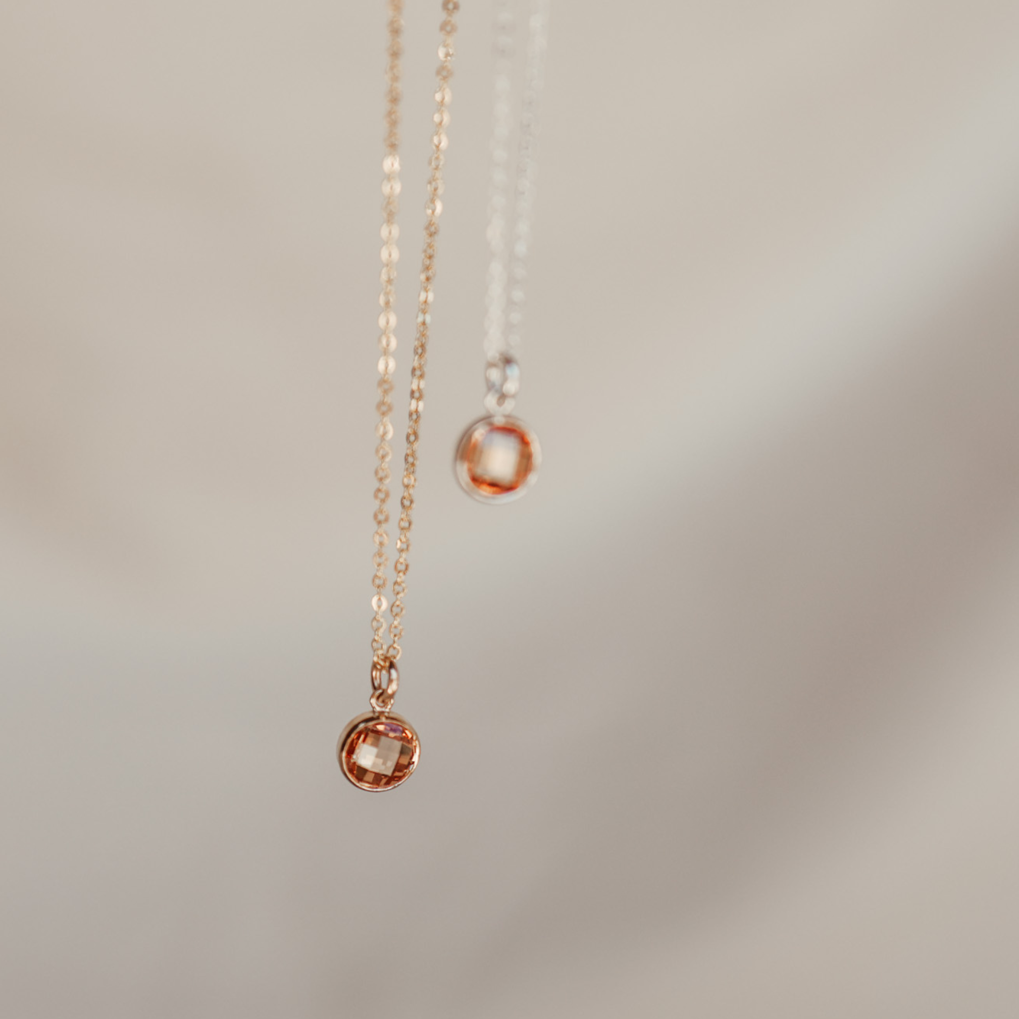 Personalised jewellery – handmade jewellery – KBN jewellery – Australian made jewellery – crystal necklace – birthstone drop necklace – birthstone pendant for necklace – crystal necklace – birthstone jewellery –dark orange stone pendant – yellow  birthstone for necklace – November birthstone pendant – November birthstone drop
