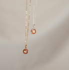 Personalised jewellery – handmade jewellery – KBN jewellery – Australian made jewellery – crystal necklace – birthstone drop necklace – birthstone pendant for necklace – crystal necklace – birthstone jewellery –dark orange stone pendant – yellow  birthstone for necklace – November birthstone pendant – November birthstone drop