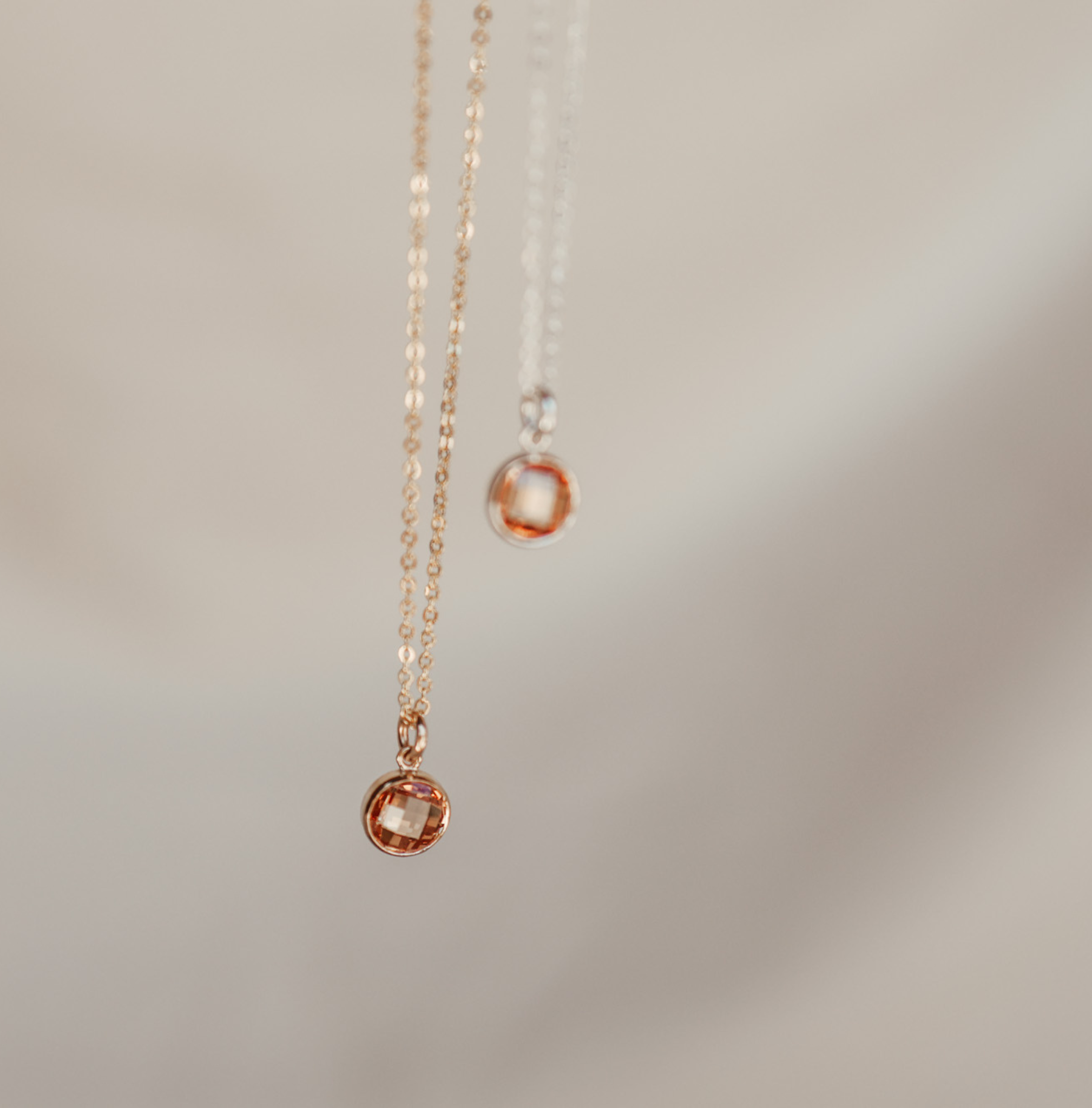 Personalised jewellery – handmade jewellery – KBN jewellery – Australian made jewellery – crystal necklace – birthstone drop necklace – birthstone pendant for necklace – crystal necklace – birthstone jewellery –dark orange stone pendant – yellow  birthstone for necklace – November birthstone pendant – November birthstone drop