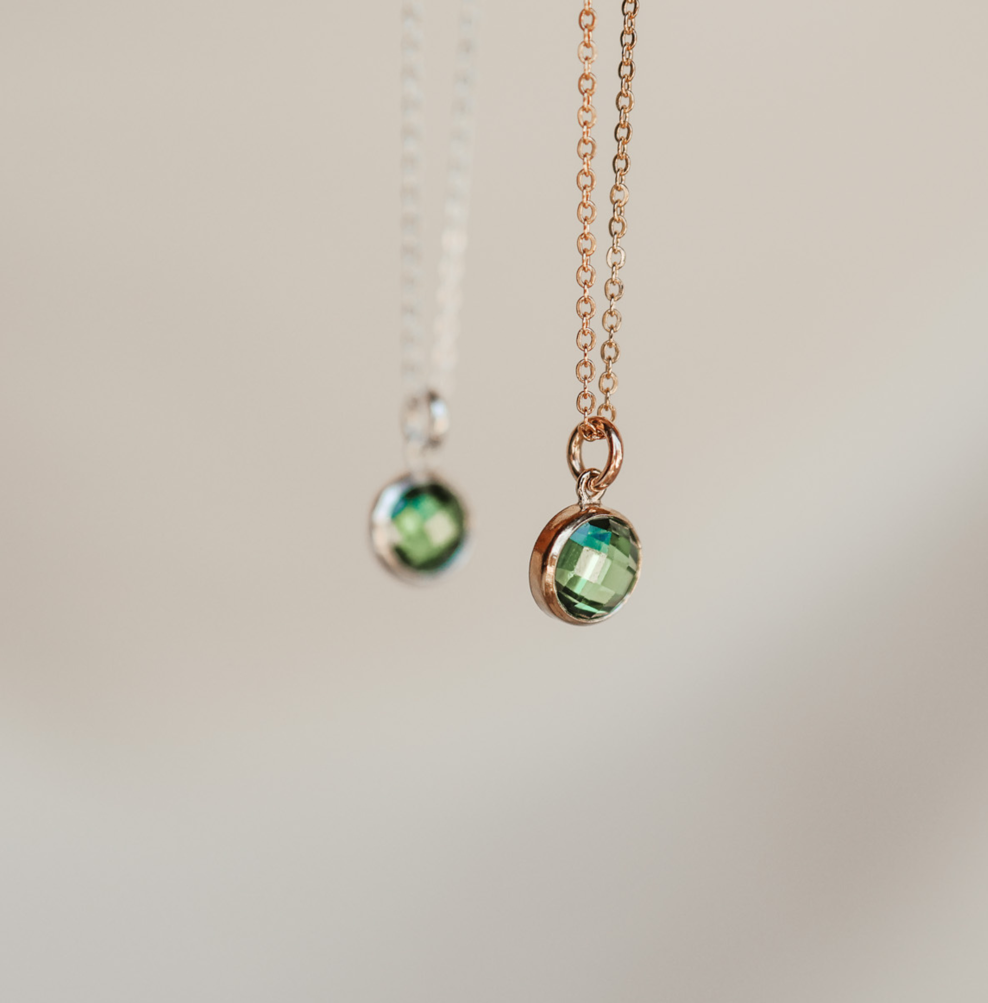 Personalised jewellery – handmade jewellery – KBN jewellery – Australian made jewellery – crystal pendant – birthstone drop necklace – birthstone pendant for necklace – crystal birthstone drop  – birthstone jewellery –green  stone pendant – dark green birthstone for necklace – May  birthstone pendant – May  birthstone drop