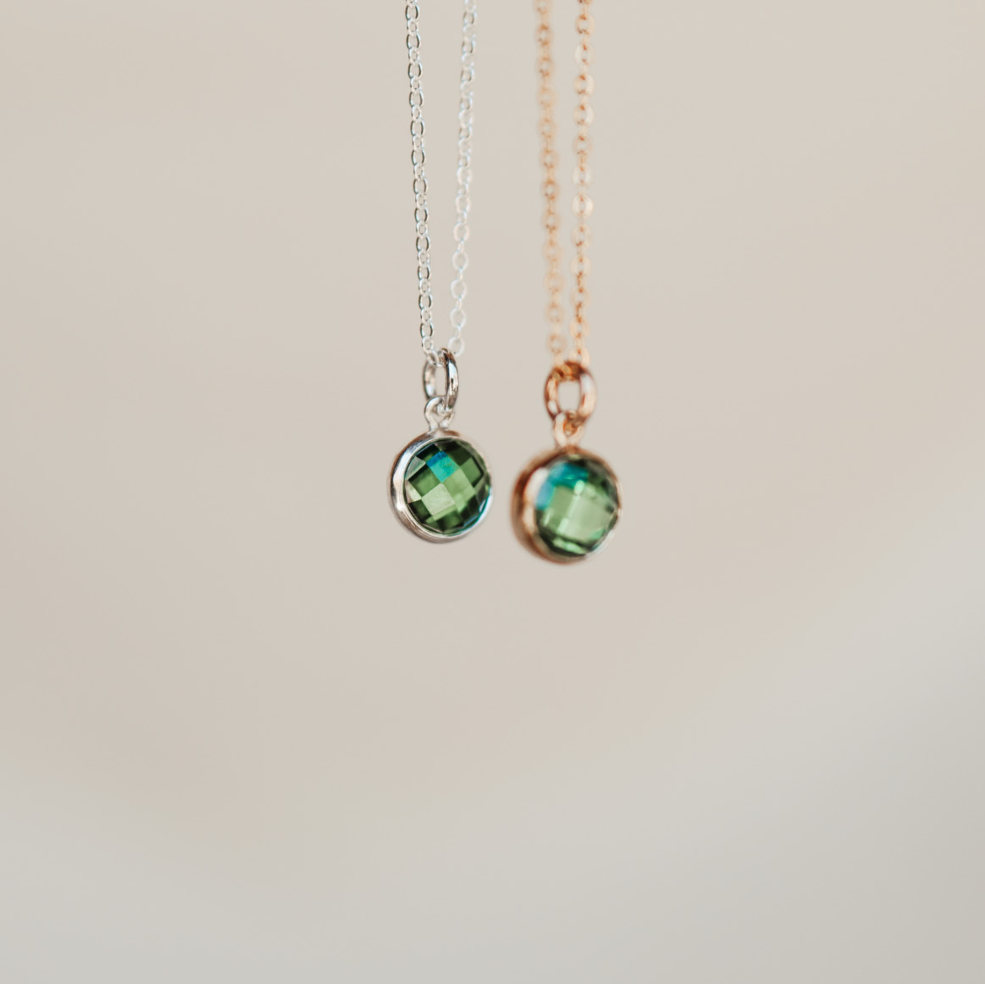 Personalised jewellery – handmade jewellery – KBN jewellery – Australian made jewellery – crystal pendant – birthstone drop necklace – birthstone pendant for necklace – crystal birthstone drop – birthstone jewellery –green stone pendant – dark green birthstone for necklace – May birthstone pendant – May birthstone drop