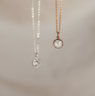 Personalised jewellery – handmade jewellery – KBN jewellery – Australian made jewellery – crystal pendant – birthstone drop necklace – birthstone pendant for necklace – crystal birthstone drop  – birthstone jewellery – diamond  stone pendant – clear birthstone for necklace – April birthstone pendant – April  birthstone drop