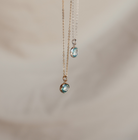 Personalised jewellery – handmade jewellery – KBN jewellery – Australian made jewellery – crystal pendant – birthstone drop necklace – birthstone pendant for necklace – crystal birthstone drop  – birthstone jewellery –blue  stone pendant – light blue birthstone for necklace – March  birthstone pendant – March  birthstone drop