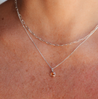 Personalised jewellery – handmade jewellery – KBN jewellery – Australian made jewellery – crystal necklace – birthstone drop necklace – birthstone pendant for necklace – crystal necklace – birthstone jewellery –dark orange stone pendant – yellow  birthstone for necklace – November birthstone pendant – November birthstone drop