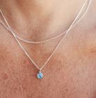 Personalised jewellery – handmade jewellery – KBN jewellery – Australian made jewellery – crystal pendant – birthstone drop necklace – birthstone pendant for necklace – crystal birthstone drop  – birthstone jewellery –blue  stone pendant – light blue birthstone for necklace – March  birthstone pendant – March  birthstone drop