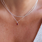 Personalised jewellery – handmade jewellery – KBN jewellery – Australian made jewellery – crystal pendant – birthstone drop necklace – birthstone pendant for necklace – crystal birthstone drop  – birthstone jewellery – red stone pendant – dark red birthstone for necklace – January birthstone pendant – Janurary  birthstone drop