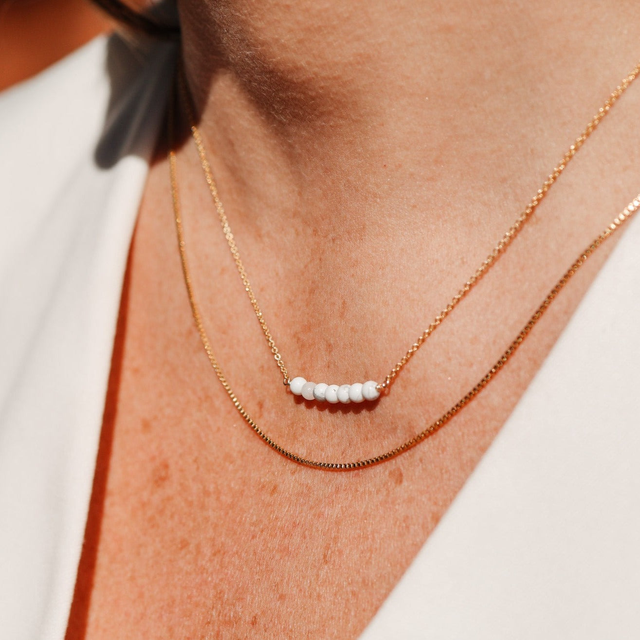 Personalised jewellery – handmade jewellery – KBN jewellery – Australian made jewellery – box chain – gold filled box chain – layering chain