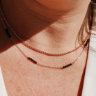 Personalised jewellery - KBN Jewellery - handmade jewellery – Personalised Jewellery gifts – Australian Made – gemstone necklace – blue lapis necklace – green jade necklace – amethyst necklace – black obsidian necklace – peach aventurine necklace – white howlite necklace – gemstone stack necklace