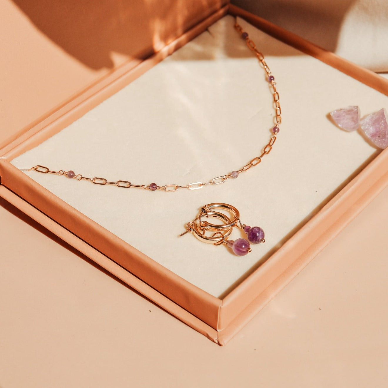 Personalised jewellery - KBN Jewellery - handmade jewellery – Personalised Jewellery gifts – Australian Made – gemstone necklace – blue lapis necklace – green jade necklace – amethyst necklace – black obsidian necklace – peach aventurine necklace – white howlite necklace – gemstone stack necklace