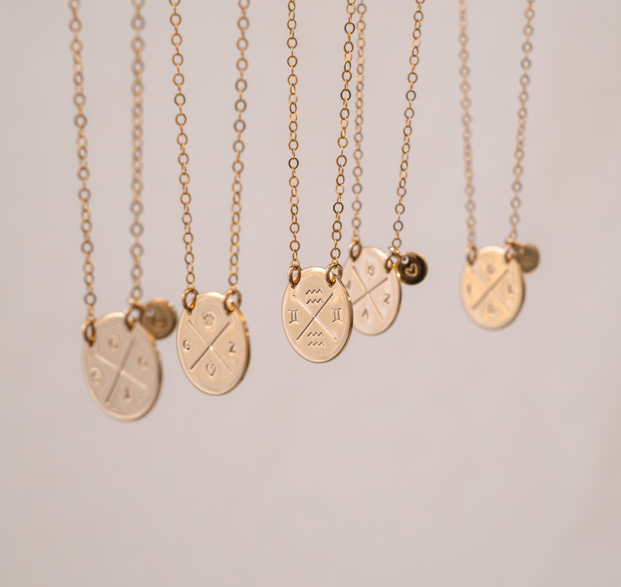 Personalised jewellery - KBN Jewellery - handmade jewellery - cross my heart - initial necklace - symbol necklace – custom initial necklace – children initials - zodiac sign necklace