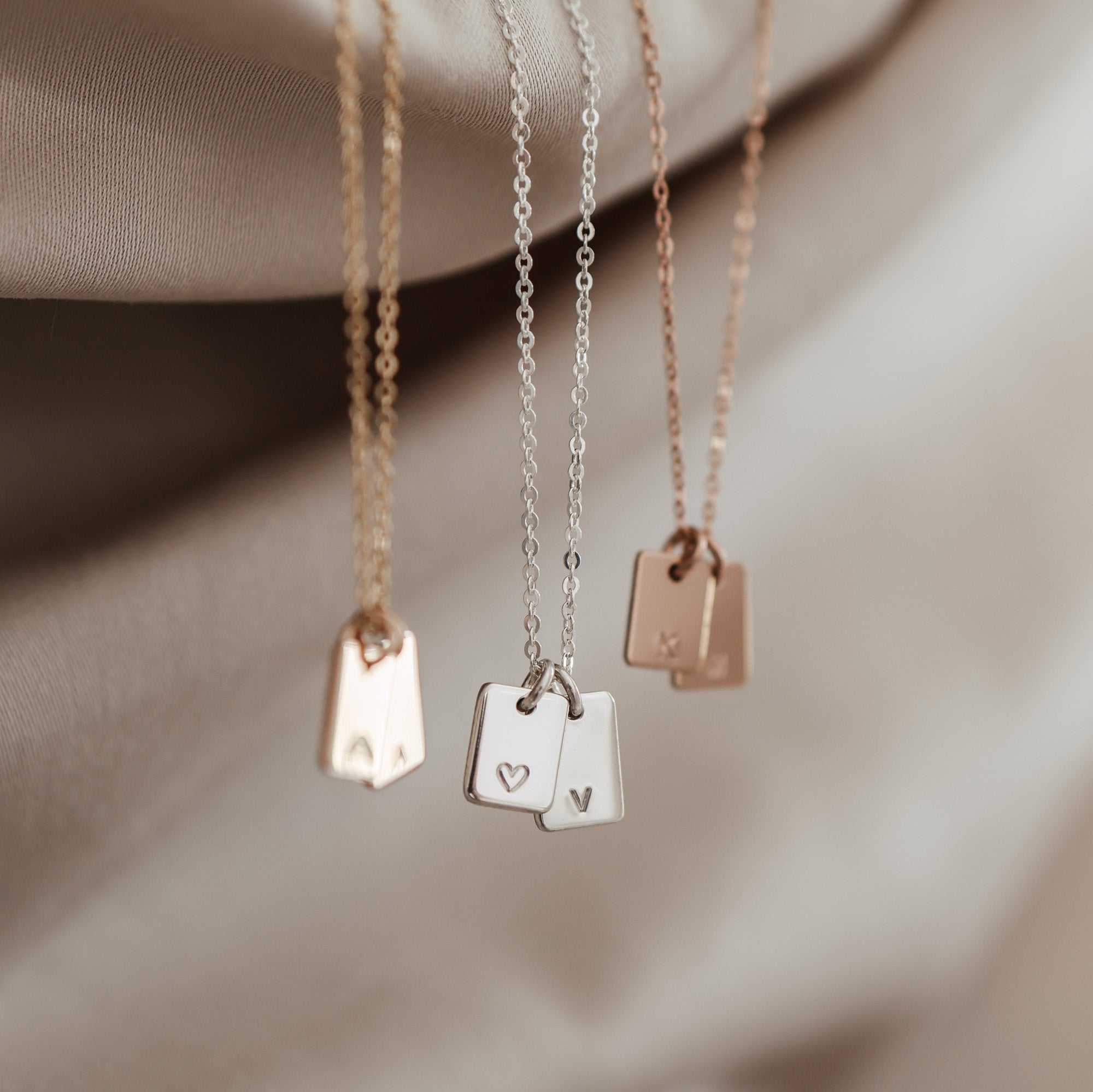 Personalised jewellery - KBN Jewellery - handmade jewellery – Personalised Jewellery gifts – personalised necklace – symbol necklace – simple necklace – dainty necklace – tag necklace – small pendant necklace – initial necklace – dainty pendants