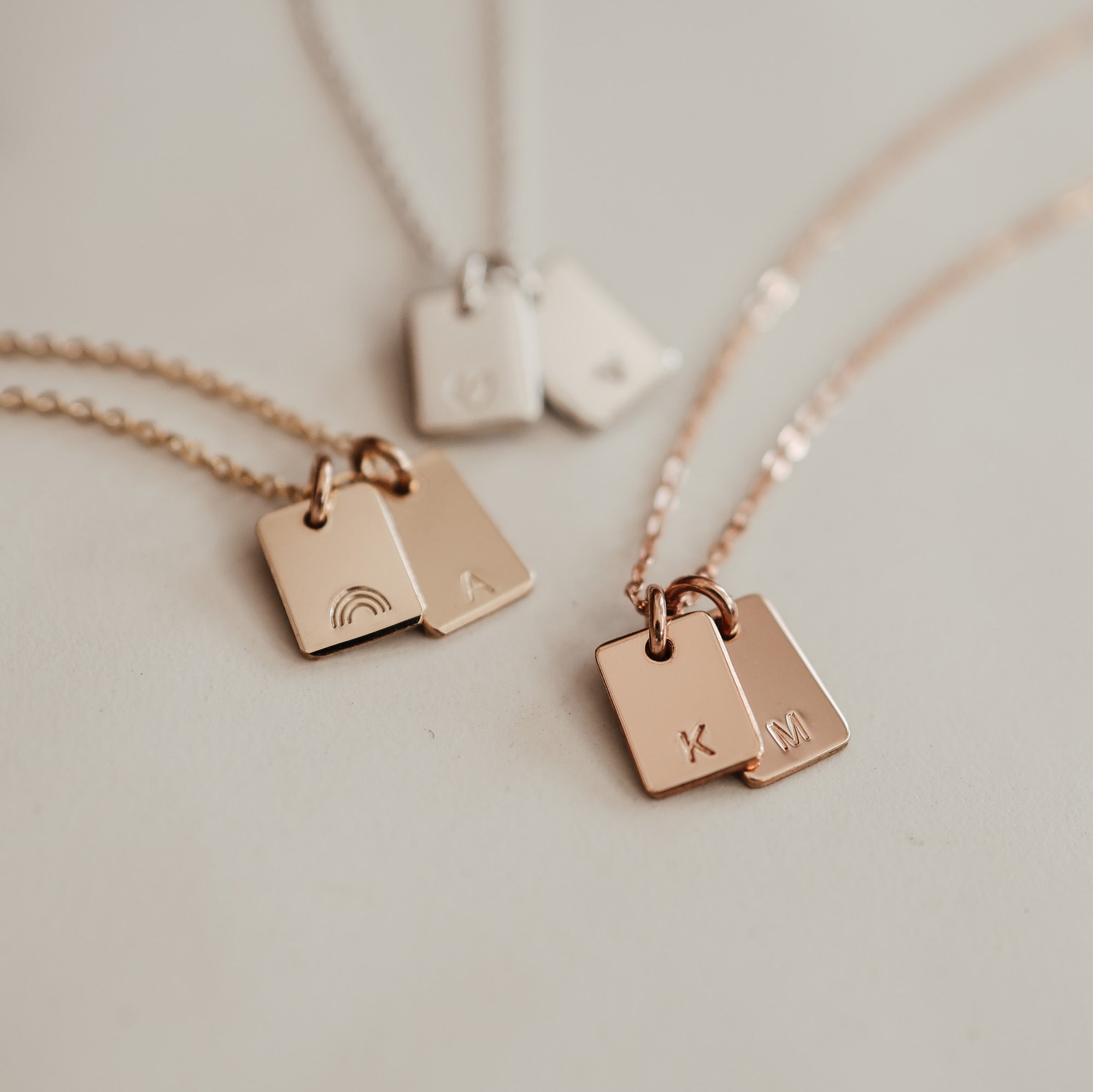 Personalised jewellery - KBN Jewellery - handmade jewellery – Personalised Jewellery gifts – personalised necklace – symbol necklace – simple necklace – dainty necklace – tag necklace – small pendant necklace – initial necklace – dainty pendants