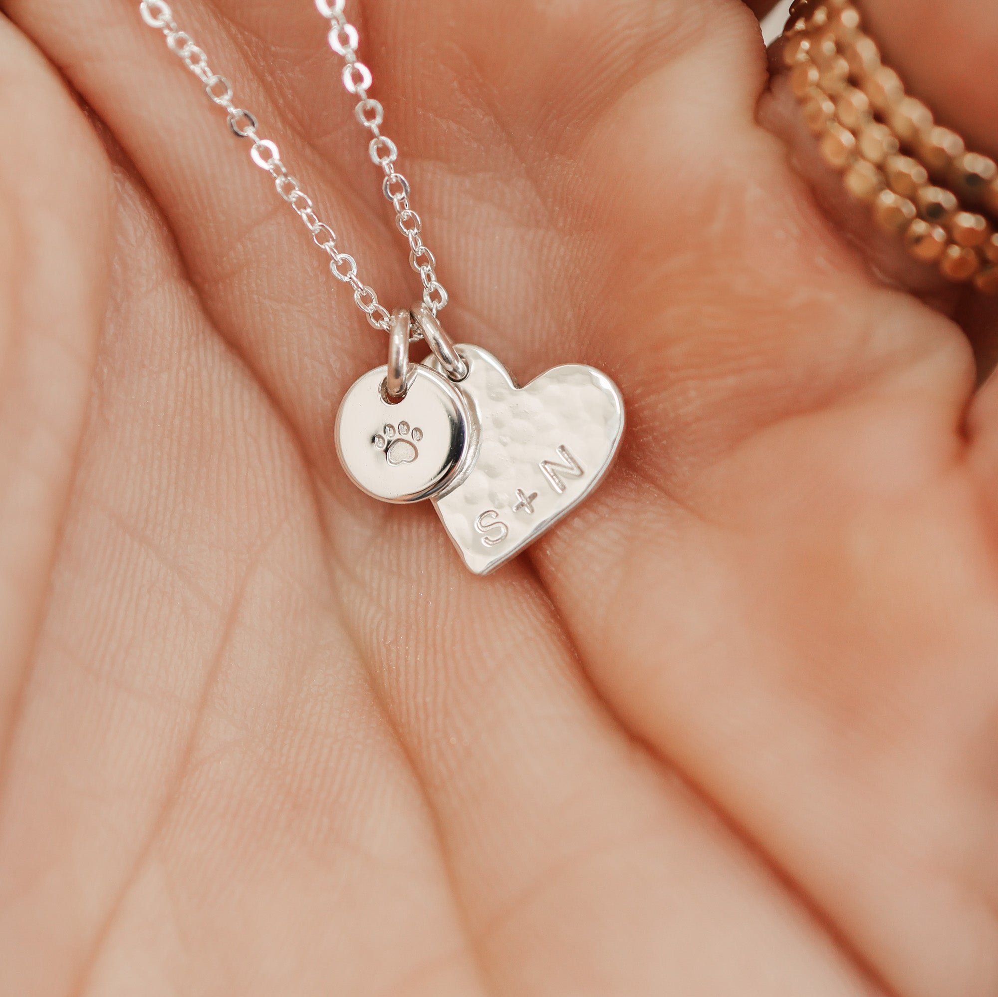 Personalised jewellery - KBN Jewellery - handmade jewellery – Personalised Jewellery gifts – Dainty jewellery- heart necklace – heart pendant necklace – initial necklace – symbol necklace – dainty heart necklace