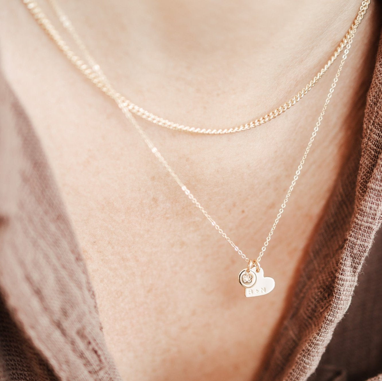 Personalised jewellery - KBN Jewellery - handmade jewellery – Personalised Jewellery gifts – Dainty jewellery- heart necklace – heart pendant necklace – initial necklace – symbol necklace – dainty heart necklace