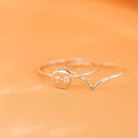 Personalised jewellery - KBN Jewellery - handmade jewellery – Personalised Jewellery gifts – ring – simple ring – stacking ring – stacking ring – initial ring – symbol ring – wave ring – heart ring – sun ring – rainbow ring – moon ring – cross ring – religious cross ring – flower ring – butterfly ring