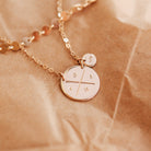 Personalised jewellery - KBN Jewellery -  handmade jewellery - cross my heart - initial necklace - symbol necklace – custom initial necklace – children initials - Cross my heart necklace