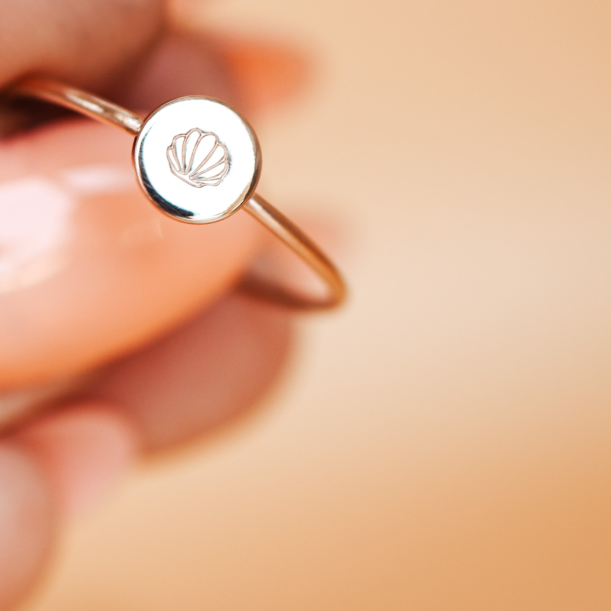 Personalised jewellery - KBN Jewellery - handmade jewellery – Personalised Jewellery gifts – ring – simple ring – stacking ring – stacking ring – initial ring – symbol ring – wave ring – heart ring – sun ring – rainbow ring – moon ring – cross ring – religious cross ring – flower ring – butterfly ring - shell ring