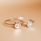 Personalised jewellery - KBN Jewellery - handmade jewellery – Personalised Jewellery gifts – ring – simple ring – stacking ring – stacking ring – initial ring – symbol ring – wave ring – heart ring – sun ring – rainbow ring – moon ring – cross ring – religious cross ring – flower ring – butterfly ring