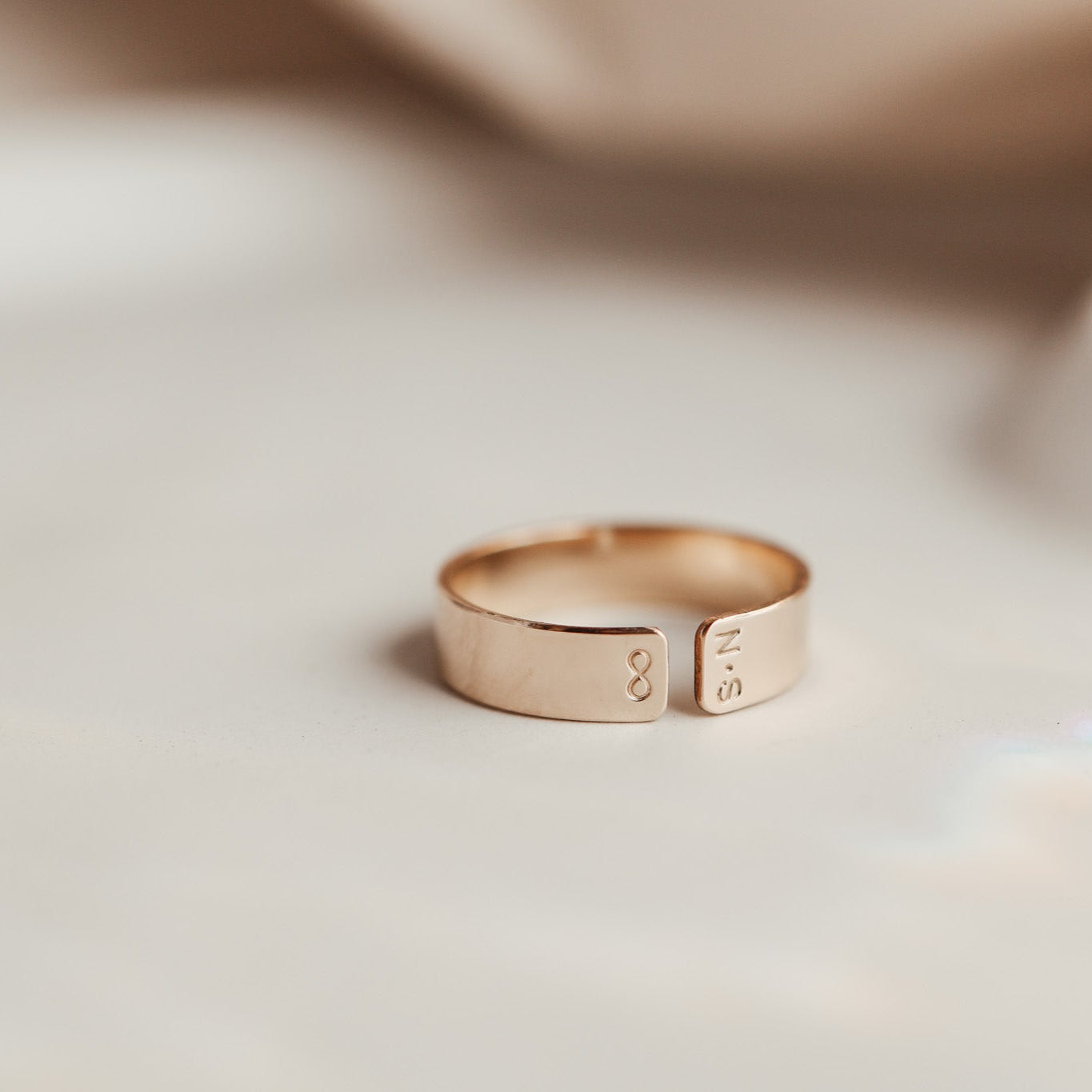 Personalised jewellery - KBN Jewellery - handmade jewellery - chunky ring – intial ring – symbol ring – heart ring – butterfly ring – cuff ring – open ring – personalised cuff ring – personalised ring – infinity ring