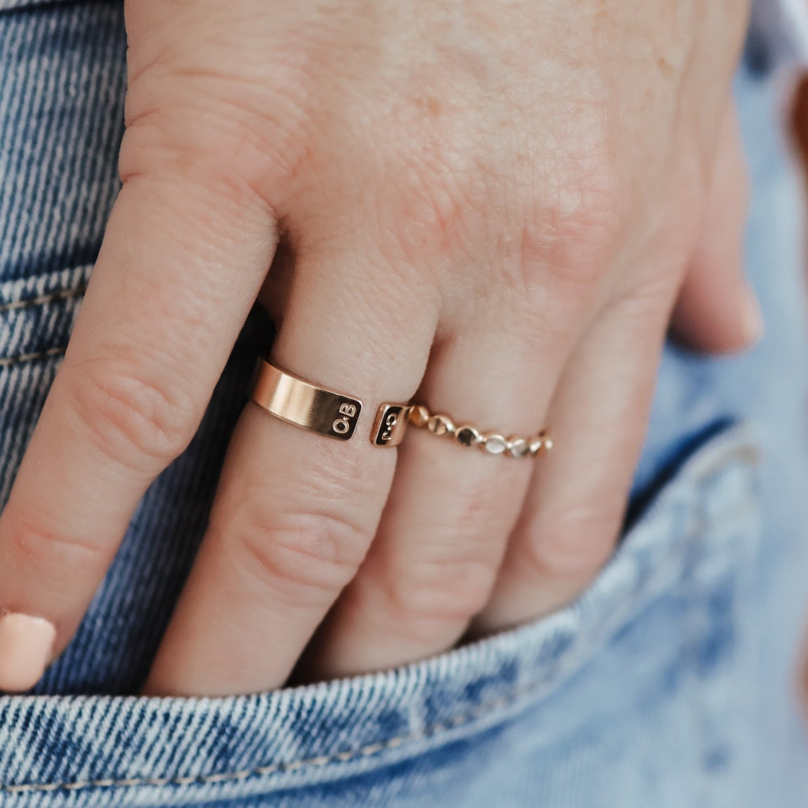 Personalised jewellery - KBN Jewellery - handmade jewellery - chunky ring – intial ring – symbol ring – heart ring – butterfly ring – cuff ring – open ring – personalised cuff ring – personalised ring – infinity ring