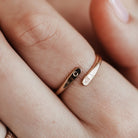 Personalised jewellery - KBN Jewellery - handmade jewellery - dainty ring – initial ring – wrap ring – classic ring – symbol ring – heart ring – butter fly ring – moon ring – flat ring – paw print ring