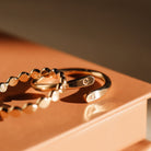 Personalised jewellery - KBN Jewellery - handmade jewellery - dainty ring – initial ring – wrap ring – classic ring – symbol ring – heart ring – butter fly ring – moon ring – flat ring – paw print ring