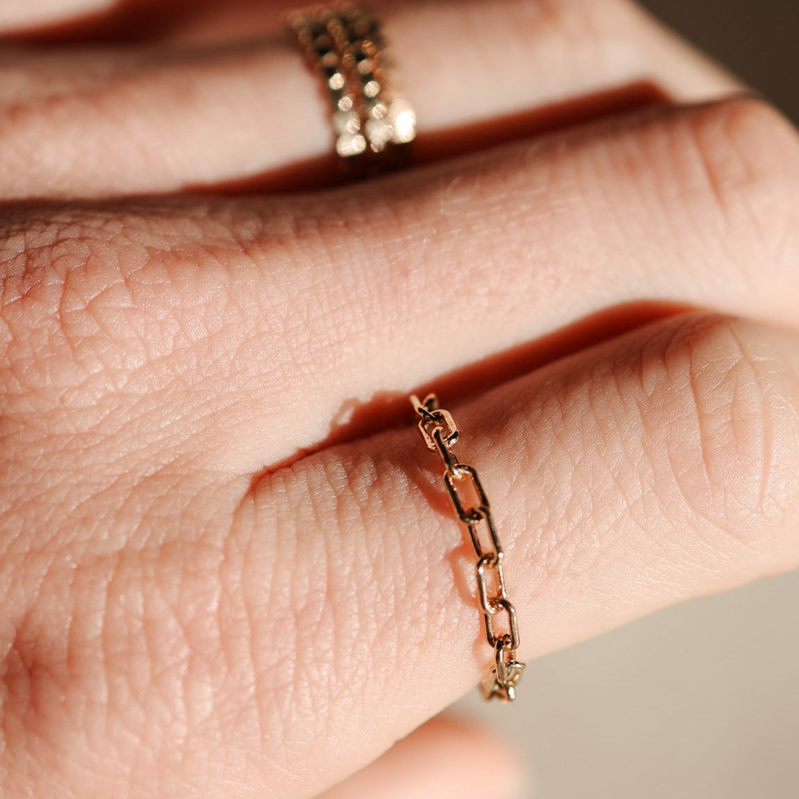 Personalised jewellery - KBN Jewellery - handmade jewellery - dainty ring – chain ring – necklace ring – dainty ring – Australian made