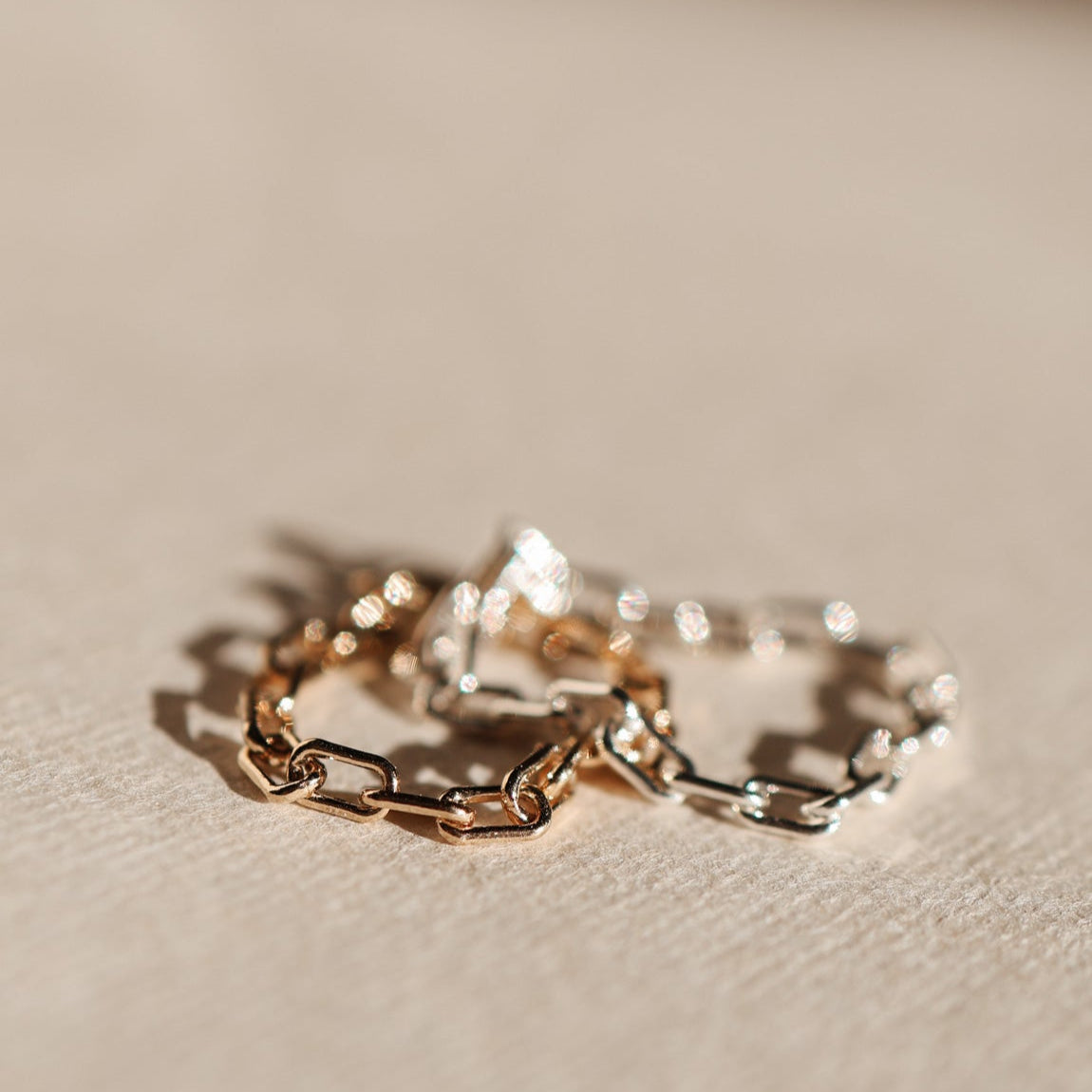 Personalised jewellery - KBN Jewellery - handmade jewellery - dainty ring – chain ring – necklace ring – dainty ring – Australian made