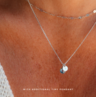 Personalised jewellery – handmade jewellery – KBN jewellery – Australian made jewellery – crystal pendant – birthstone drop necklace – birthstone pendant for necklace – crystal birthstone drop  – birthstone jewellery – diamond  stone pendant – clear birthstone for necklace – April birthstone pendant – April  birthstone drop